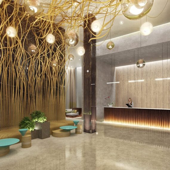 3D Innenvisualisierung Hotellobby