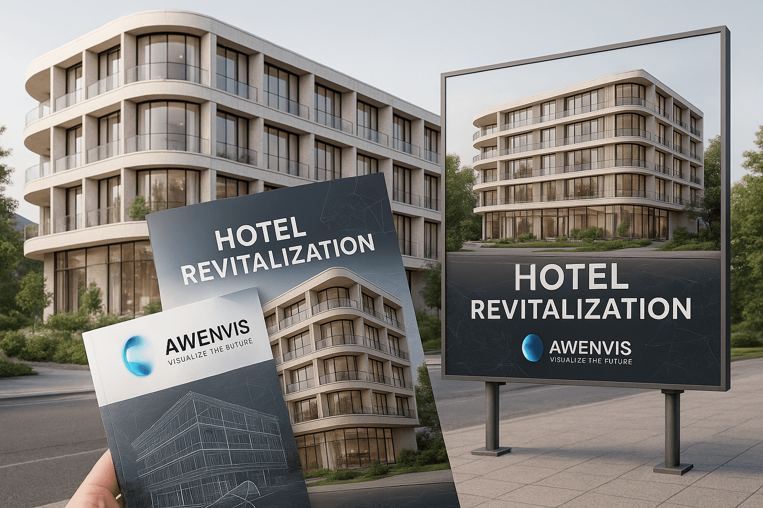 Banner und Werbefolder zur Hau visualisierung